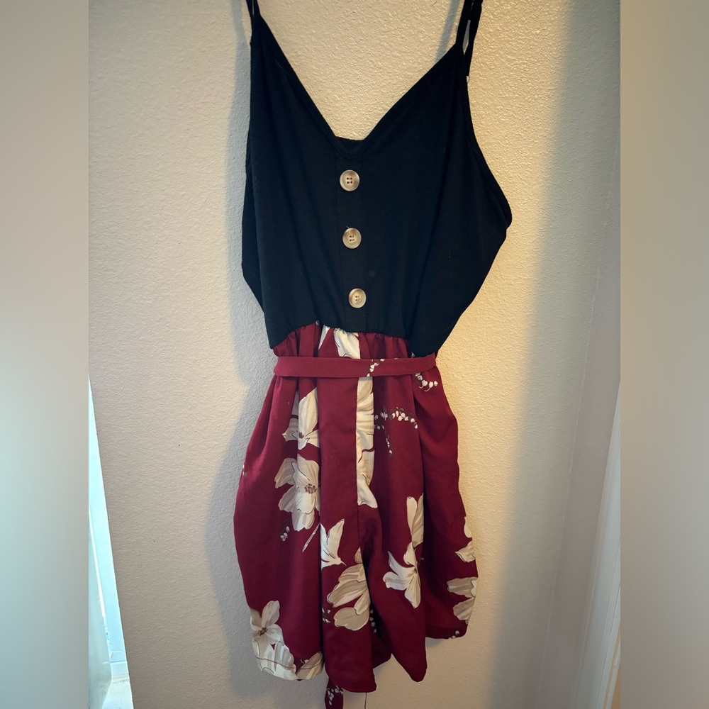 Belted romper